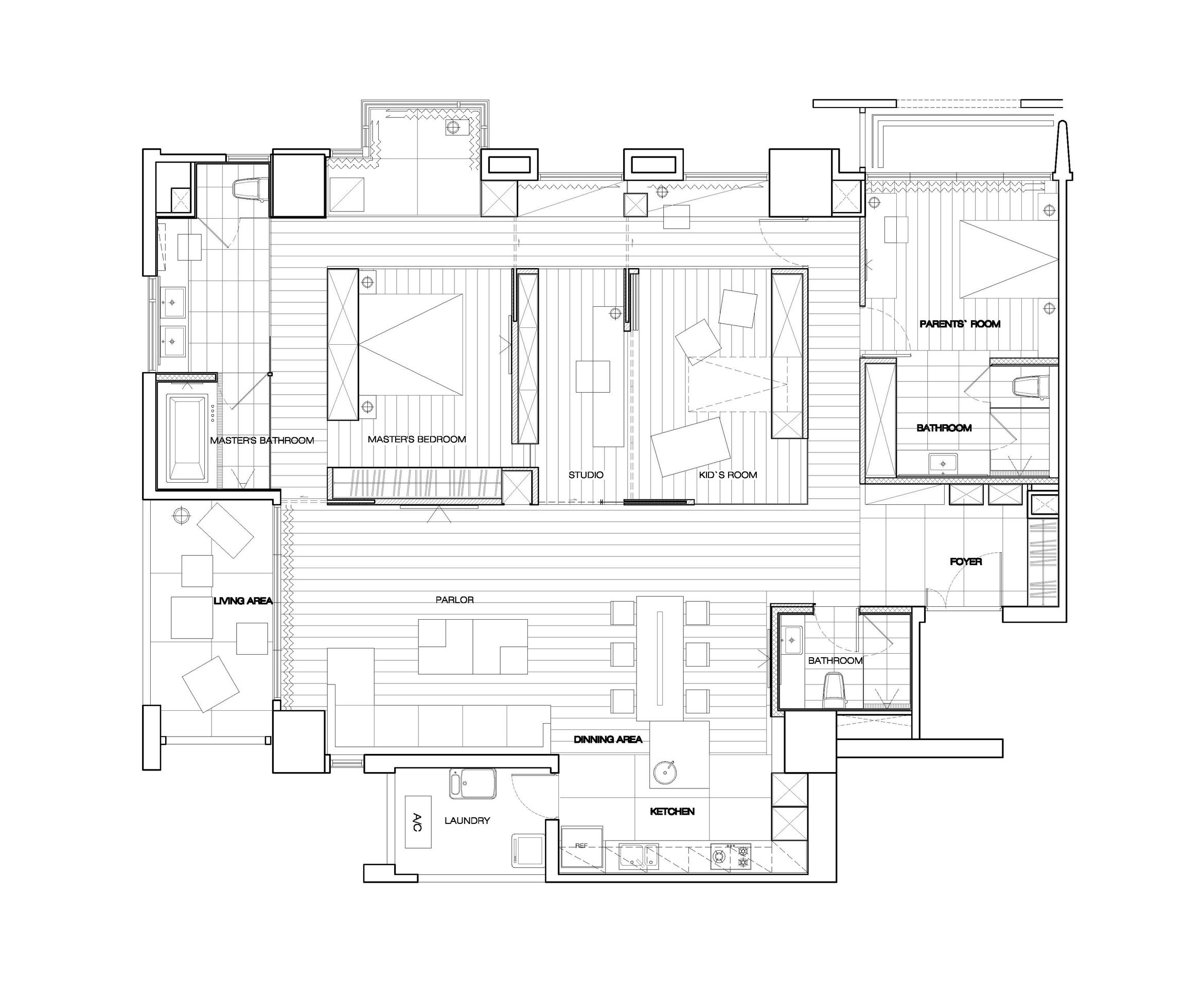 A Bright Contemporary Home for a Young Couple and Their Children in Taichung City by Taipei Base Design Center (36)
