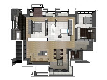 A Bright Contemporary Home for a Young Couple and Their Children in Taichung City by Taipei Base Design Center (37)