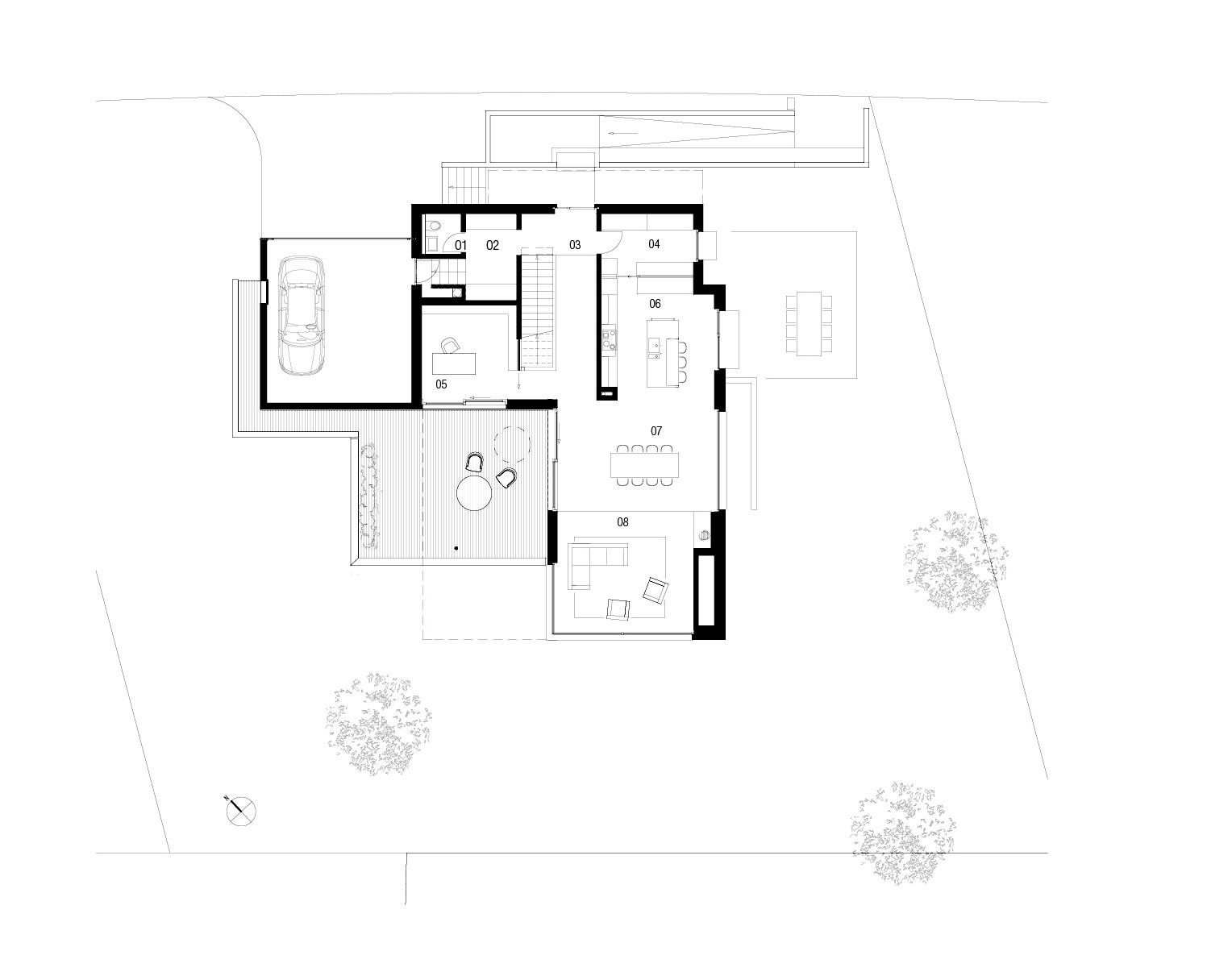 A Bright Modern Home with White Facade and Large Glass Windows in Uitikon, Switzerland by Meier Architekten (20)
