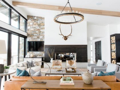 A Bright Modern Mountain Home Drenched in Rustic Décor in Park City, Utah by Studio McGee (4)