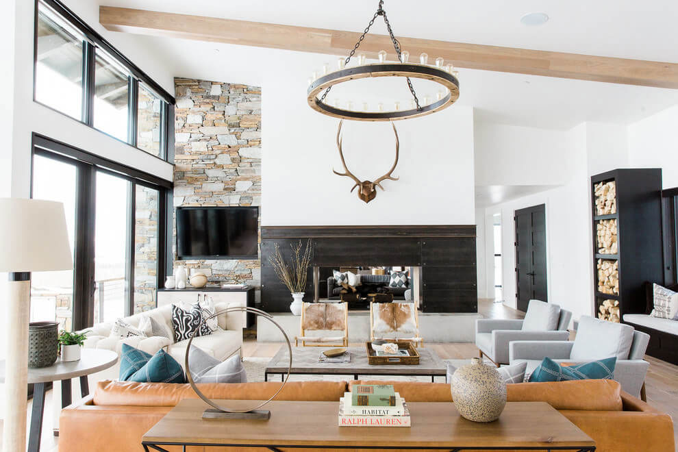 A Bright Modern Mountain Home Drenched in Rustic Décor in Park City, Utah by Studio McGee (4)