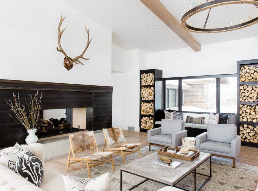 A Bright Modern Mountain Home Drenched in Rustic Décor in Park City, Utah by Studio McGee (5)