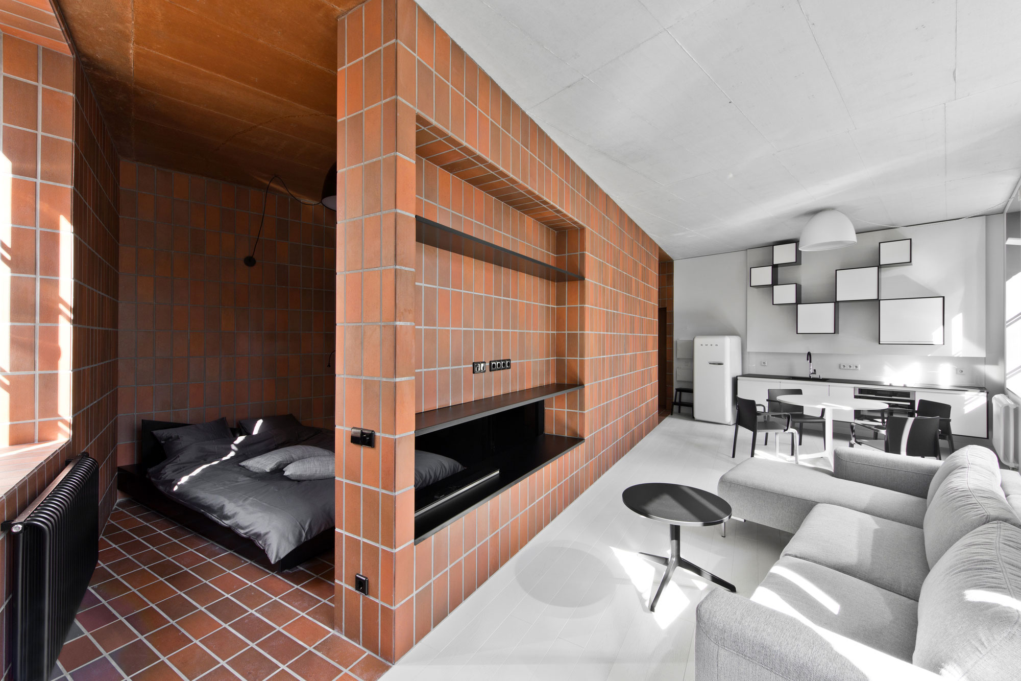 A Bright and Stylish Monochromatic Apartment in Vilnius, Lithuania by YCL Studio (1)