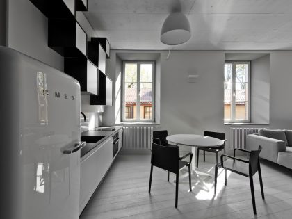 A Bright and Stylish Monochromatic Apartment in Vilnius, Lithuania by YCL Studio (6)