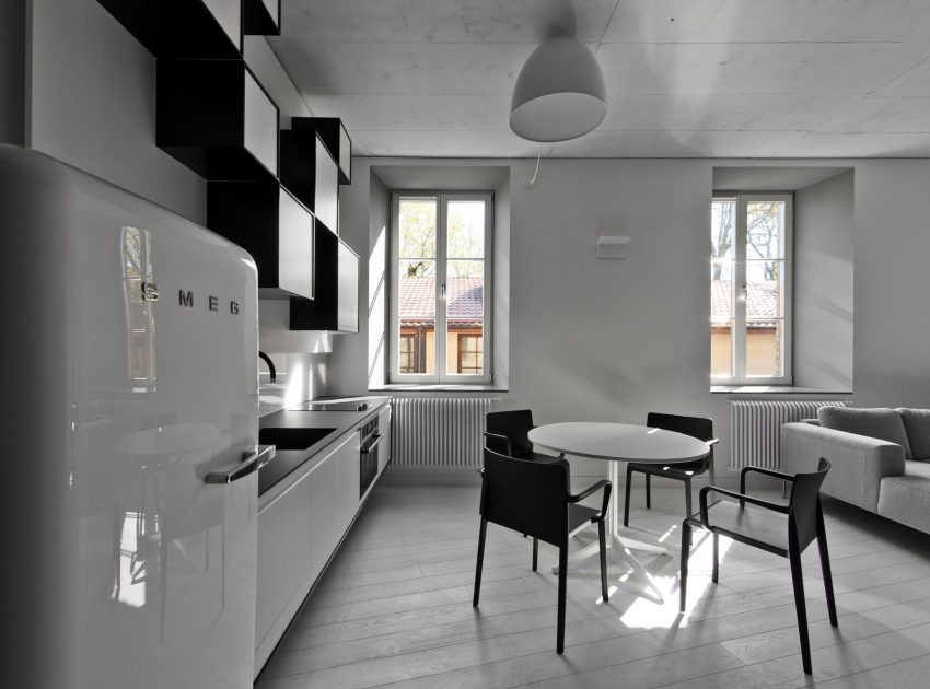 A Bright and Stylish Monochromatic Apartment in Vilnius, Lithuania by YCL Studio (6)