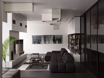 A Bright and Vibrant Apartment Plays with Black and White Accents in Kiev, Ukraine by Lera Katasonova (2)