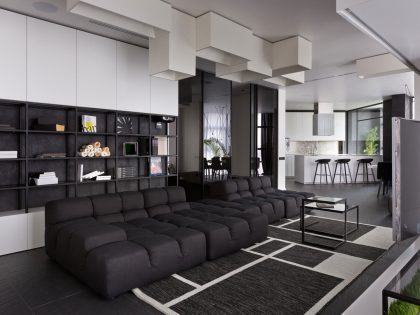 A Bright and Vibrant Apartment Plays with Black and White Accents in Kiev, Ukraine by Lera Katasonova (3)