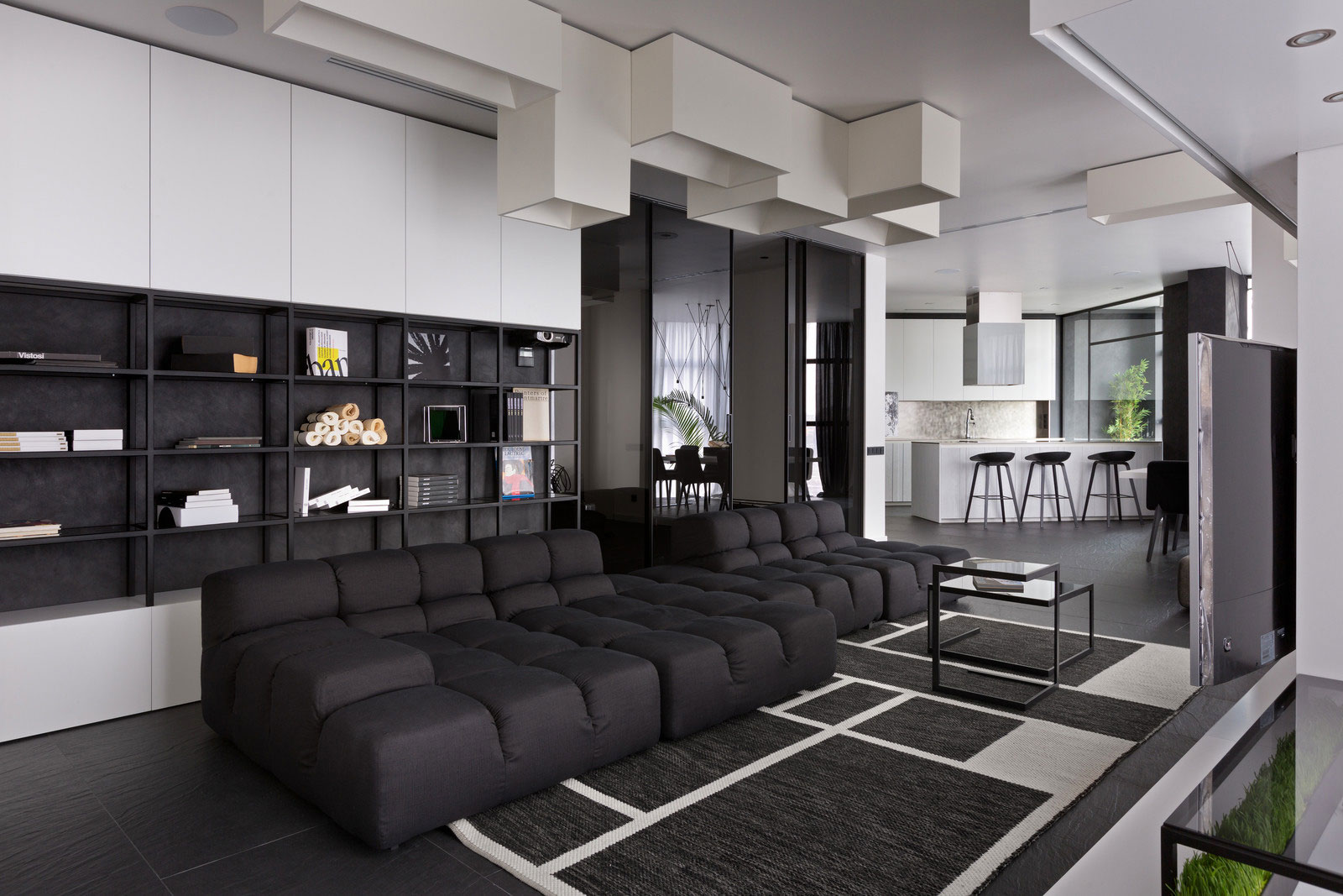 A Bright and Vibrant Apartment Plays with Black and White Accents in Kiev, Ukraine by Lera Katasonova (3)