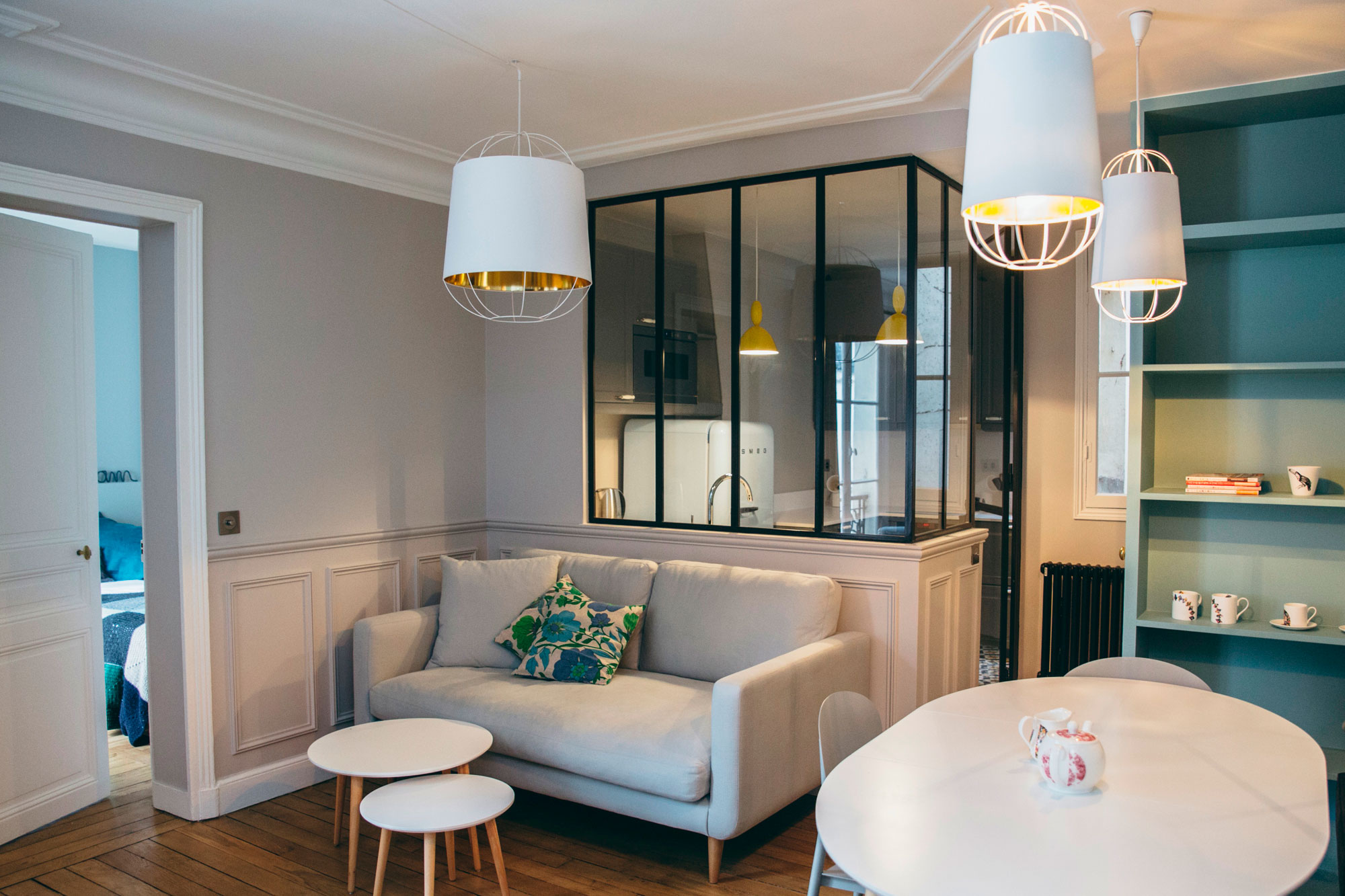 A Charming Contemporary Home with a Retro Twist for a Family of Four in Paris by Camille Hermand Architectures (1)