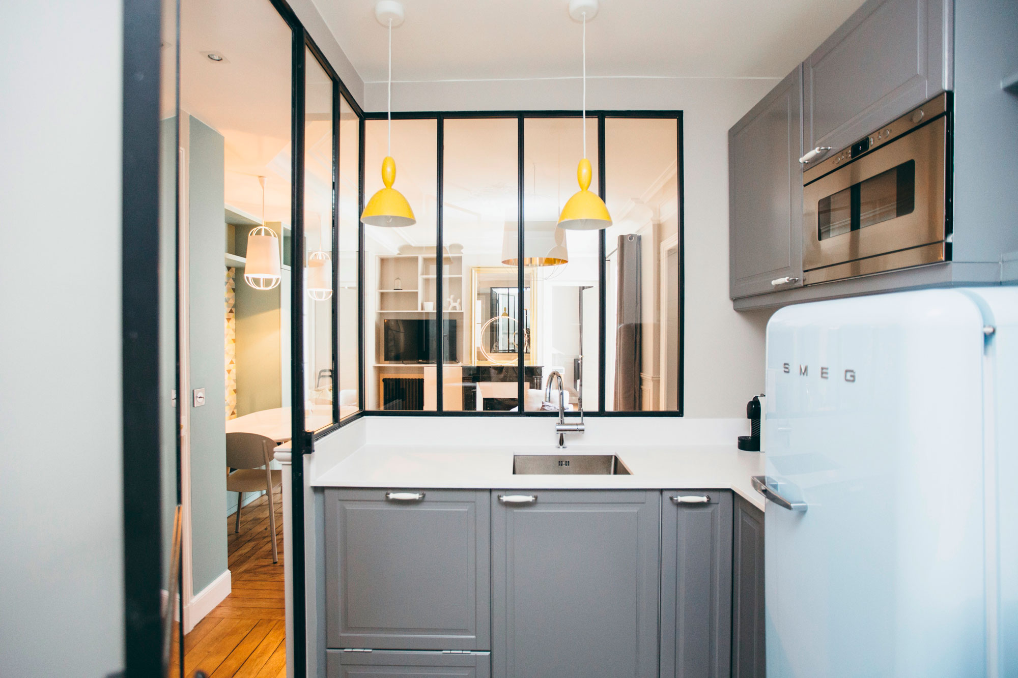 A Charming Contemporary Home with a Retro Twist for a Family of Four in Paris by Camille Hermand Architectures (5)