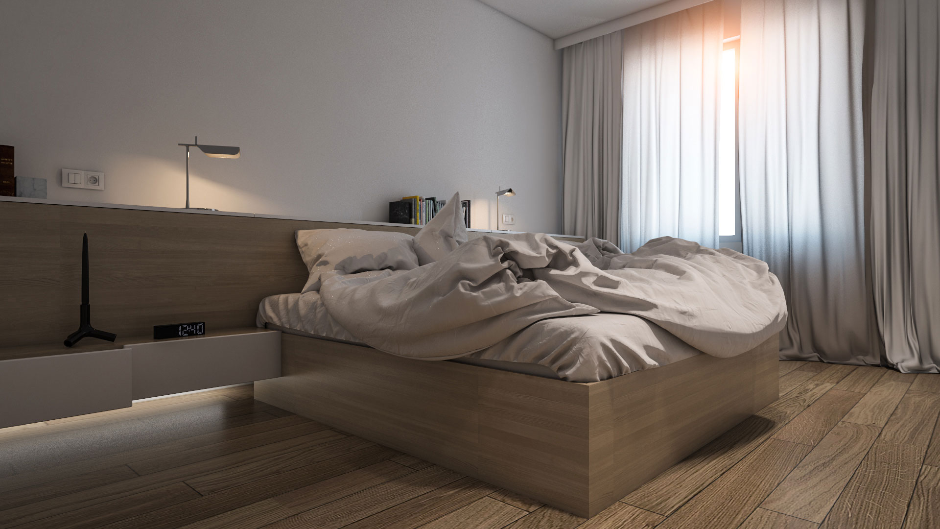 A Contemporary Apartment Filled with Natural and Pale Color Palette in Sofia, Bulgaria by VOOOD (20)