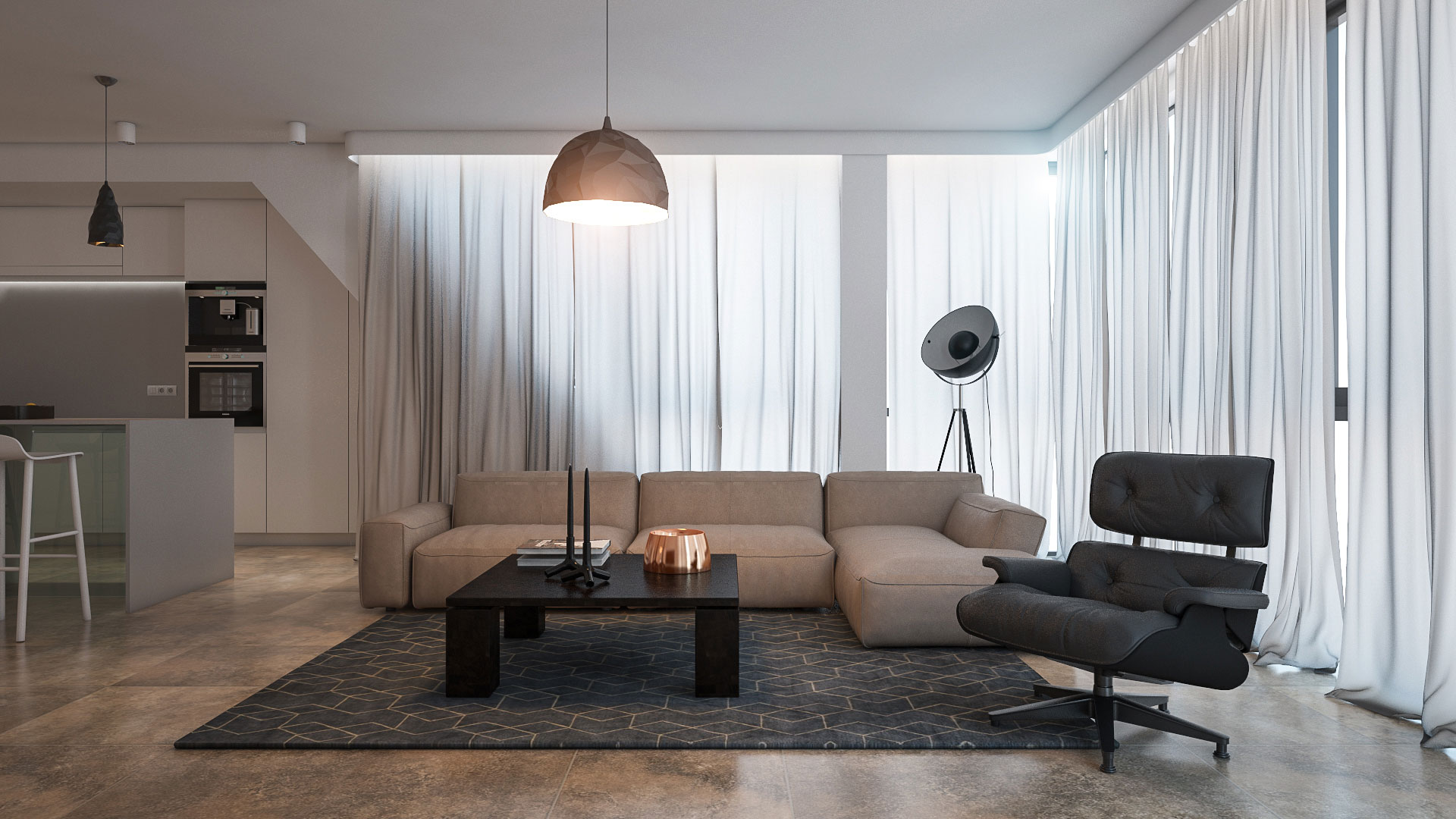 A Contemporary Apartment Filled with Natural and Pale Color Palette in Sofia, Bulgaria by VOOOD (4)