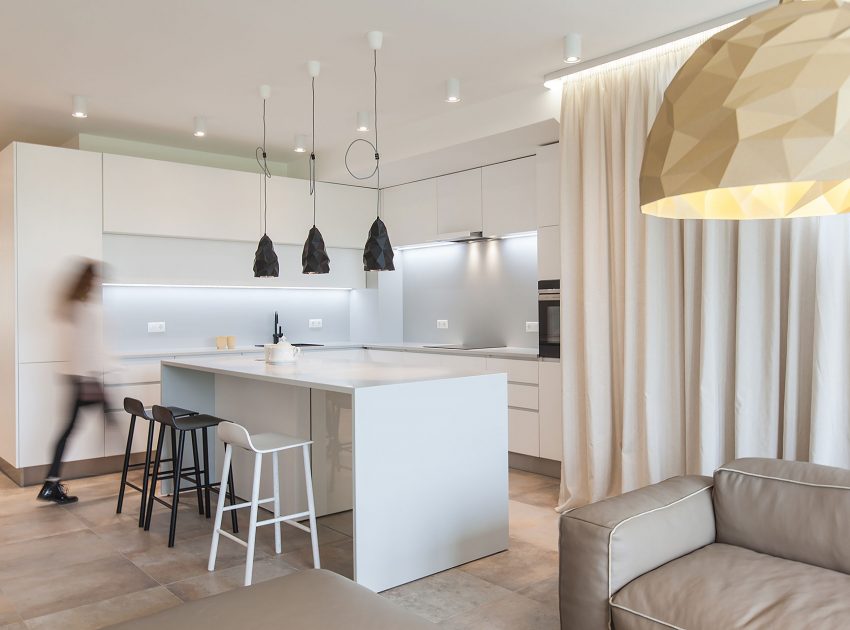 A Contemporary Apartment Filled with Natural and Pale Color Palette in Sofia, Bulgaria by VOOOD (6)