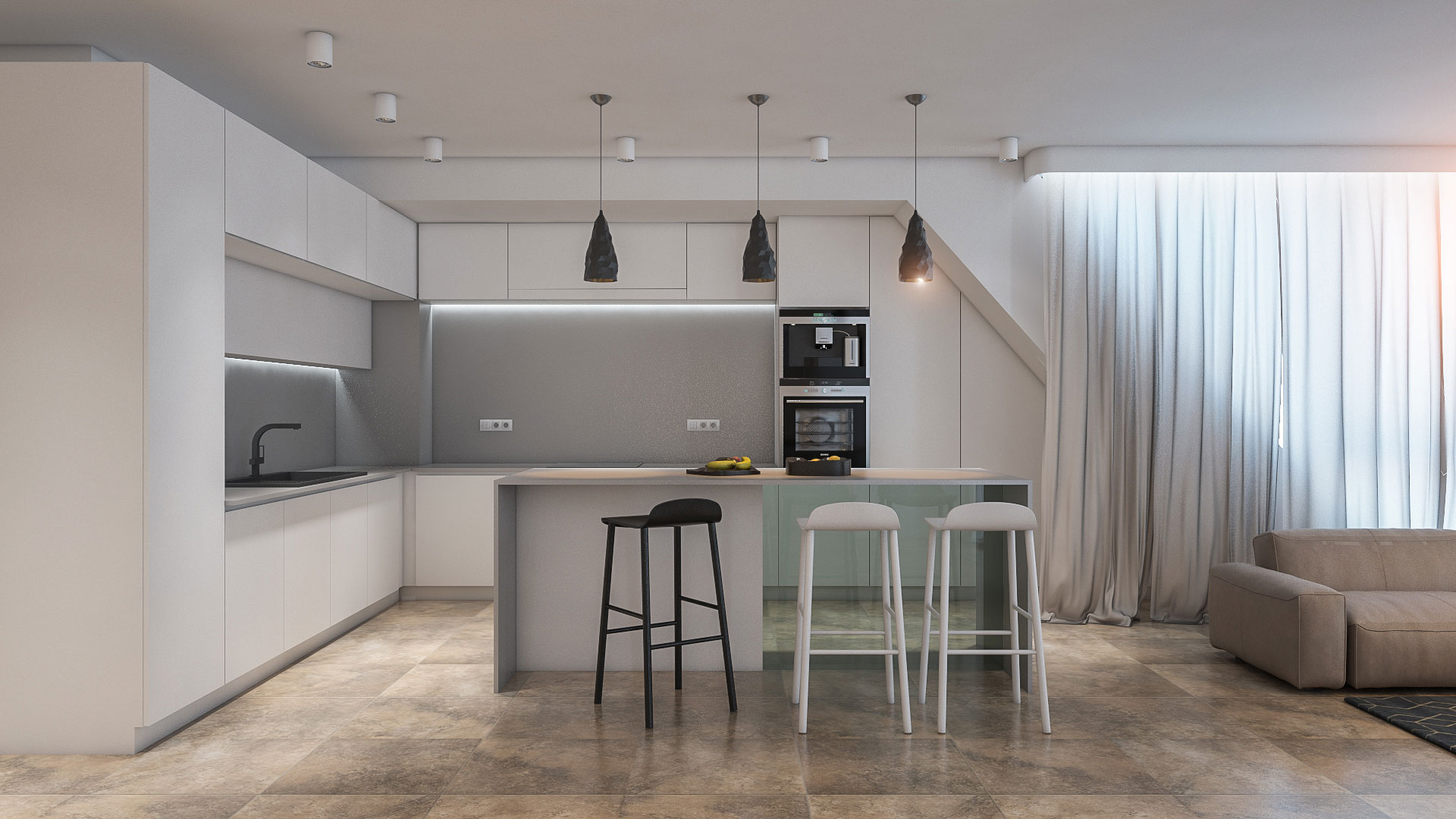 A Contemporary Apartment Filled with Natural and Pale Color Palette in Sofia, Bulgaria by VOOOD (7)