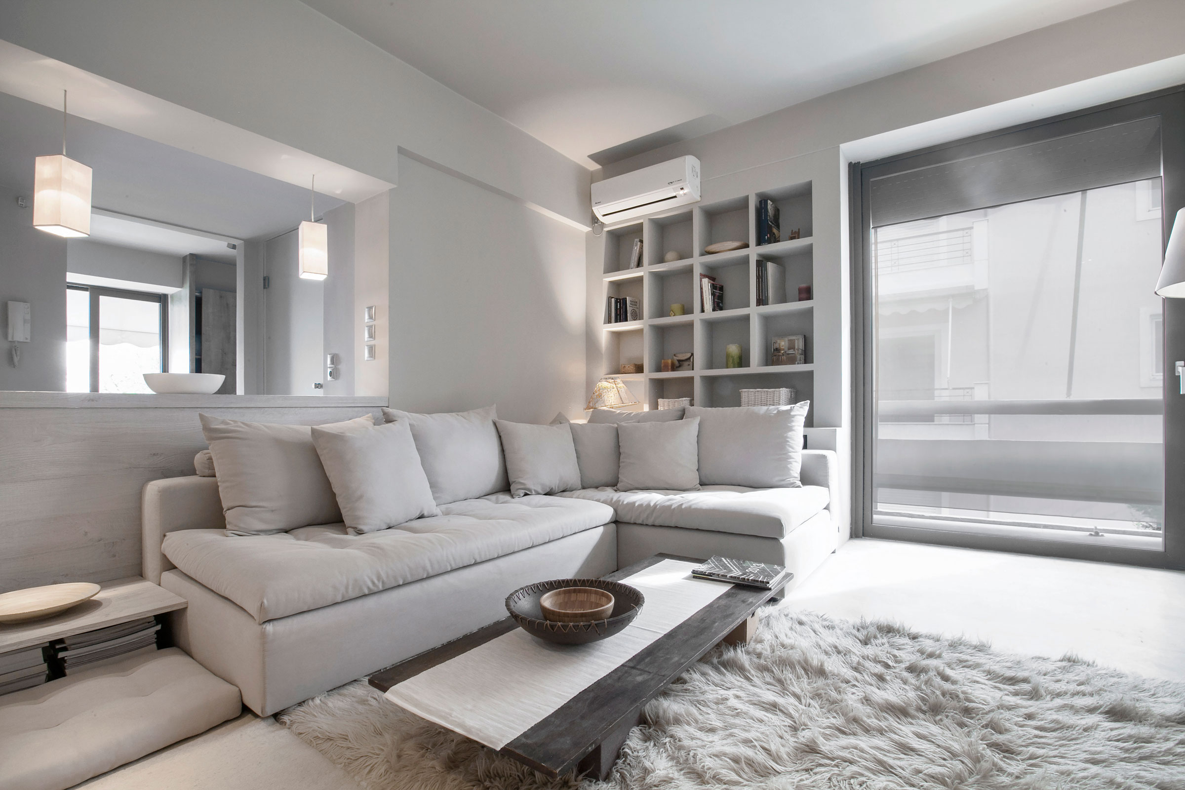 A Contemporary Apartment with an Elegant White Interiors in Kifissia, Greece by AD Architects (2)