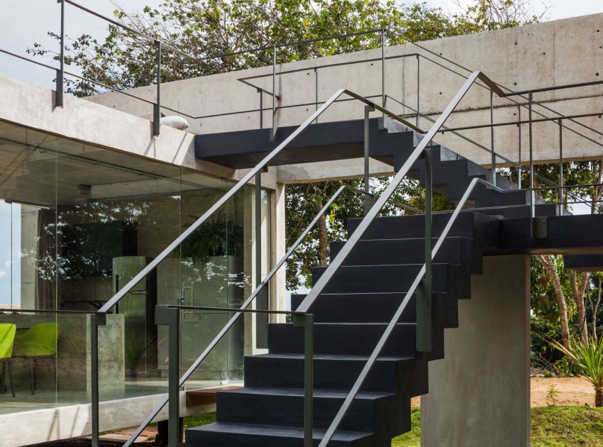A Contemporary Concrete Home with View, Ventilation and Natural Lighting in Tibau do Sul by Escritório Yuri Vital (10)