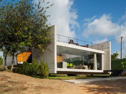 A Contemporary Concrete Home with View, Ventilation and Natural Lighting in Tibau do Sul by Escritório Yuri Vital (14)