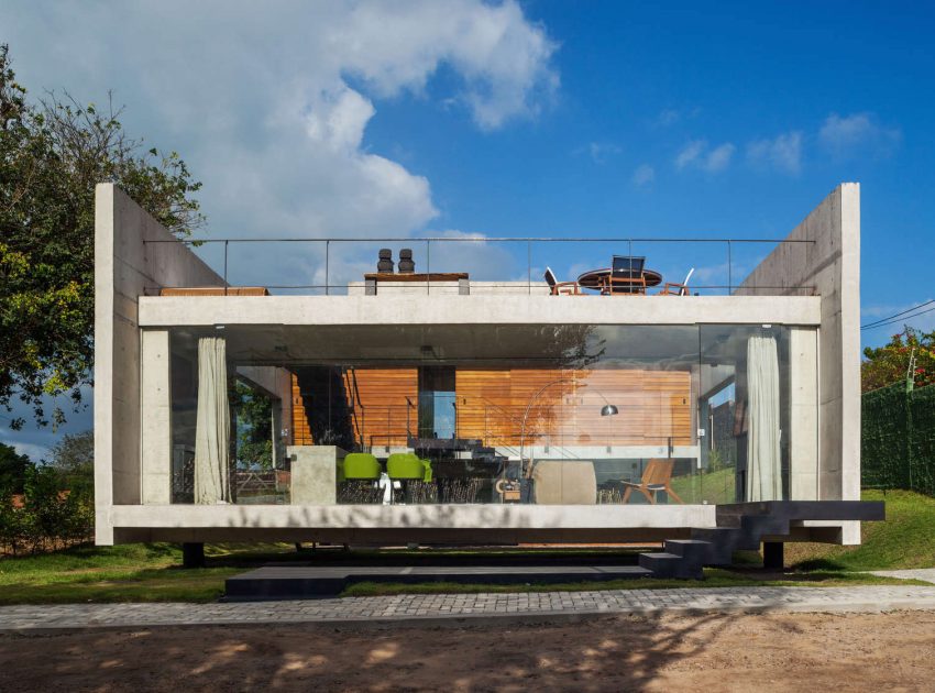A Contemporary Concrete Home with View, Ventilation and Natural Lighting in Tibau do Sul by Escritório Yuri Vital (15)