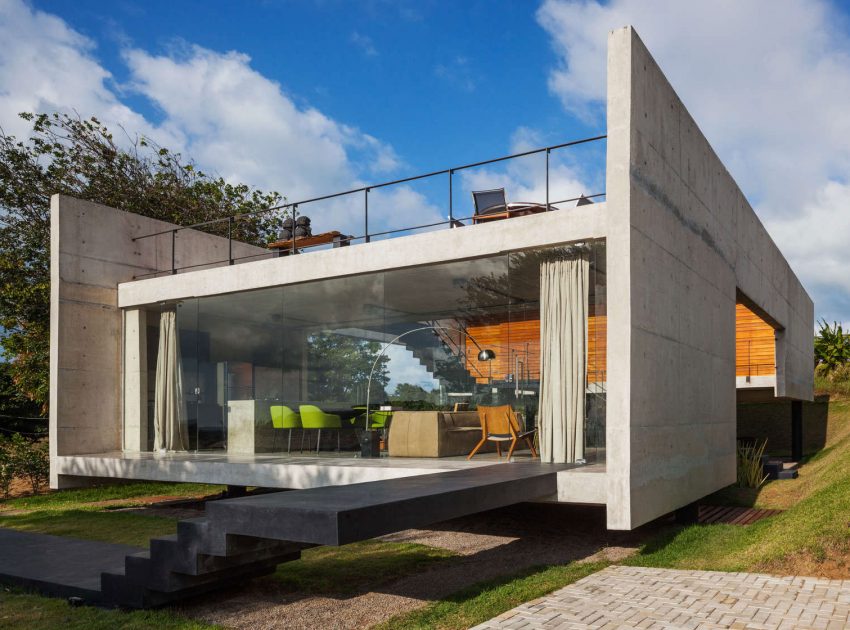 A Contemporary Concrete Home with View, Ventilation and Natural Lighting in Tibau do Sul by Escritório Yuri Vital (17)