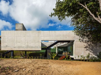 A Contemporary Concrete Home with View, Ventilation and Natural Lighting in Tibau do Sul by Escritório Yuri Vital (2)