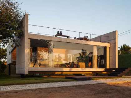 A Contemporary Concrete Home with View, Ventilation and Natural Lighting in Tibau do Sul by Escritório Yuri Vital (24)