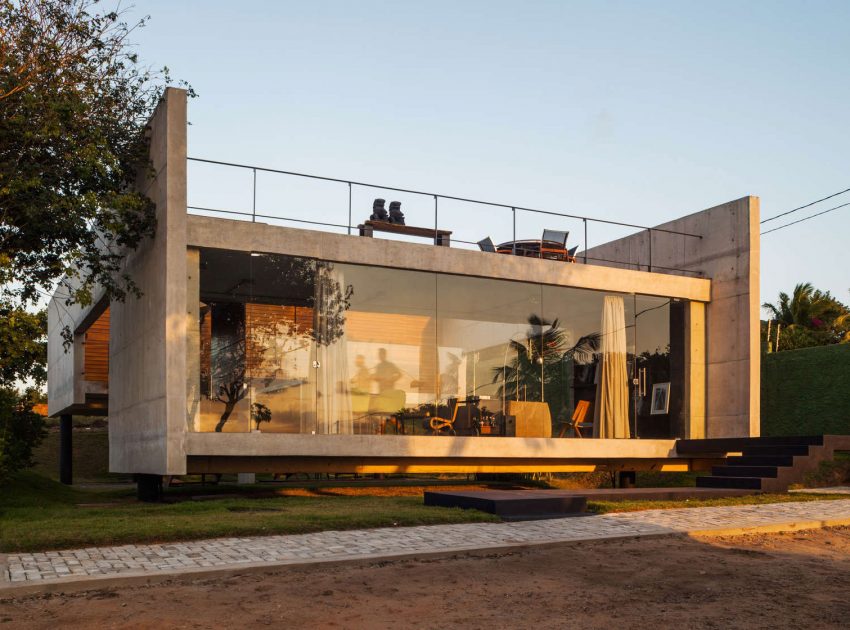 A Contemporary Concrete Home with View, Ventilation and Natural Lighting in Tibau do Sul by Escritório Yuri Vital (24)