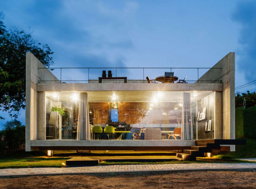A Contemporary Concrete Home with View, Ventilation and Natural Lighting in Tibau do Sul by Escritório Yuri Vital (27)