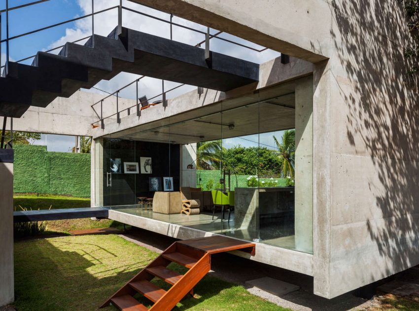 A Contemporary Concrete Home with View, Ventilation and Natural Lighting in Tibau do Sul by Escritório Yuri Vital (5)