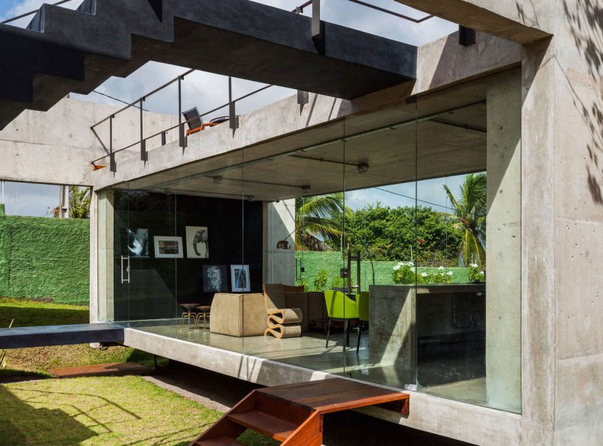 A Contemporary Concrete Home with View, Ventilation and Natural Lighting in Tibau do Sul by Escritório Yuri Vital (6)