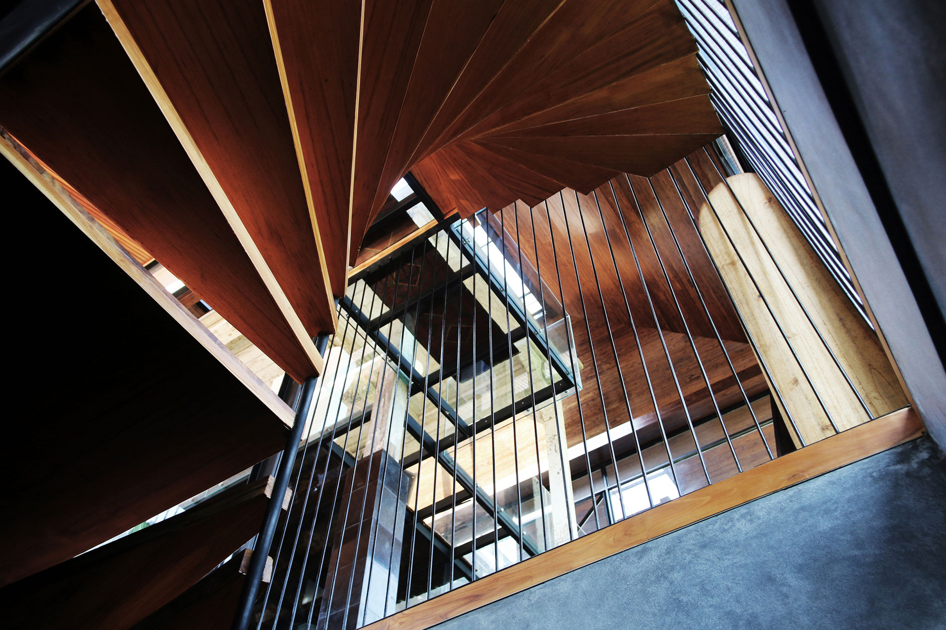 A Contemporary Home with Suspended Spiral Staircase in Bali, Indonesia by Alexis Dornier (16)