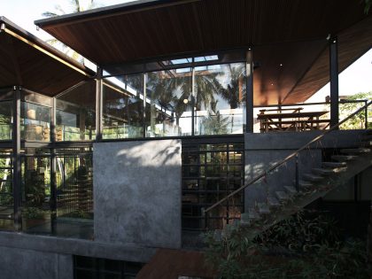 A Contemporary Home with Suspended Spiral Staircase in Bali, Indonesia by Alexis Dornier (5)