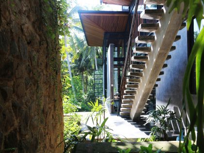 A Contemporary Home with Suspended Spiral Staircase in Bali, Indonesia by Alexis Dornier (6)