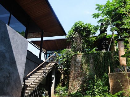 A Contemporary Home with Suspended Spiral Staircase in Bali, Indonesia by Alexis Dornier (7)