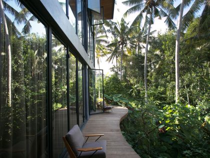 A Contemporary Home with Suspended Spiral Staircase in Bali, Indonesia by Alexis Dornier (9)