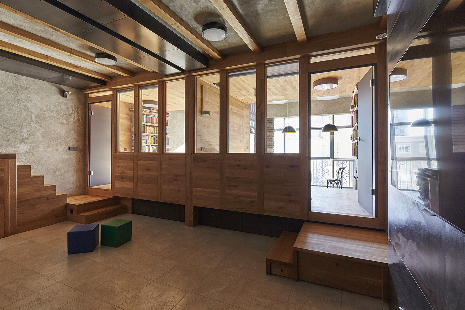 A Cozy and Unique Apartment with Plenty of Wood Elements in Moscow by Alexei Rosenberg (13)