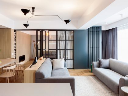 A Flexible and Dynamic Contemporary Apartment in the Heart of Bucharest, Romania