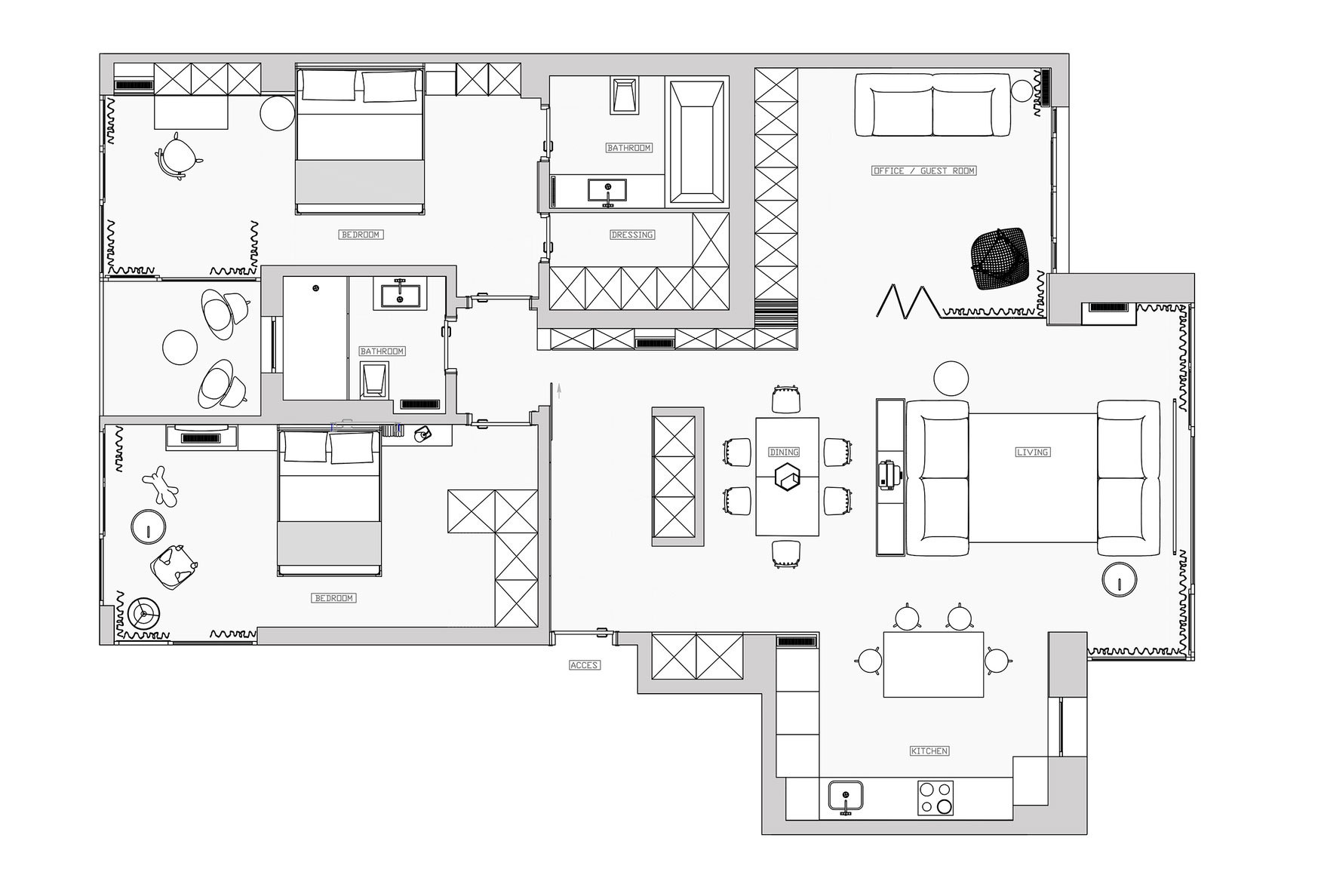 A Flexible and Dynamic Contemporary Apartment in the Heart of Bucharest, Romania by Rosu-ciocodeica (25)
