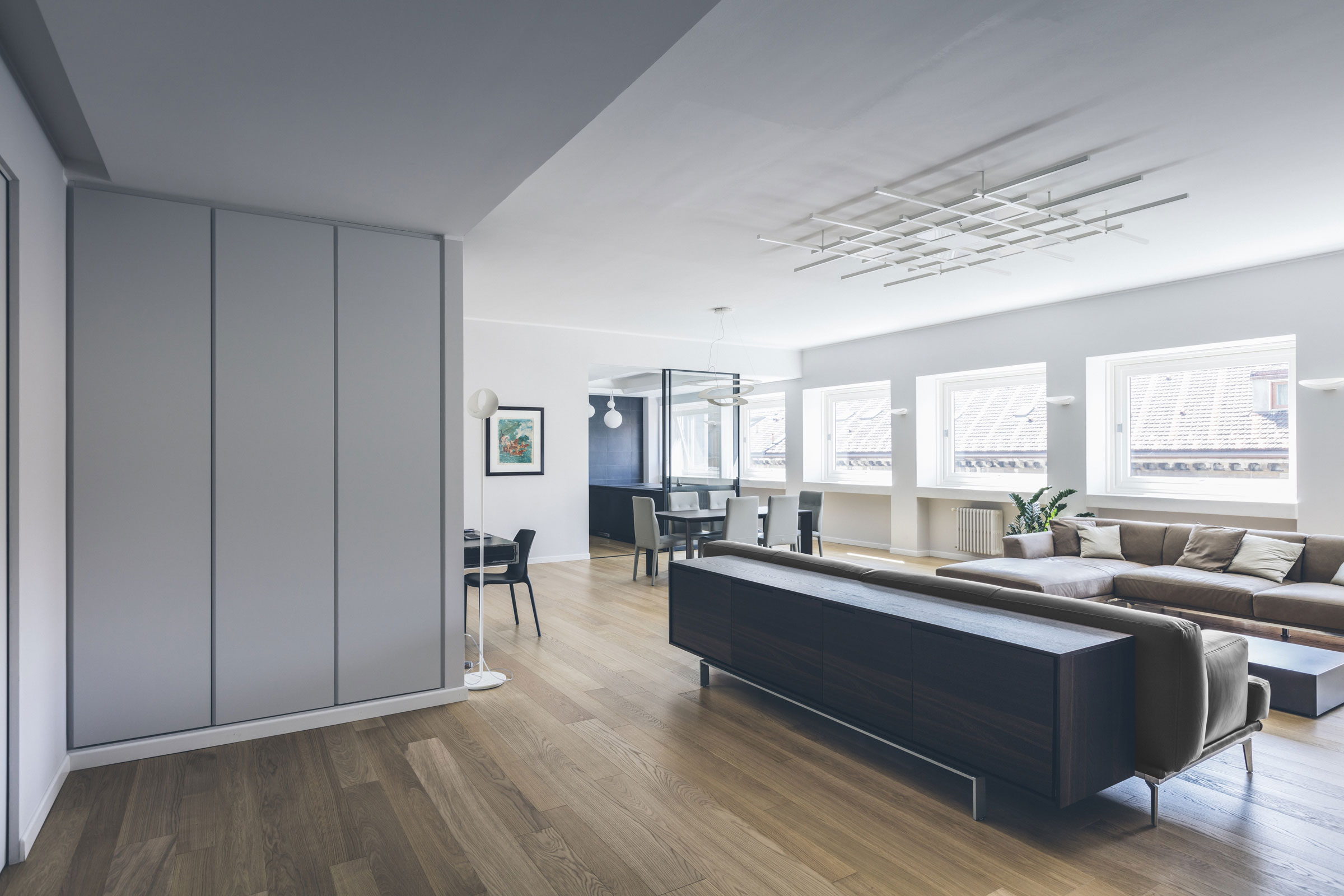 A House Drenched in Minimalist Contemporary Interiors in Milan, Italy by MARGstudio (1)