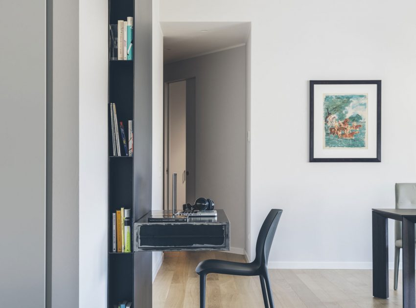 A House Drenched in Minimalist Contemporary Interiors in Milan, Italy by MARGstudio (25)