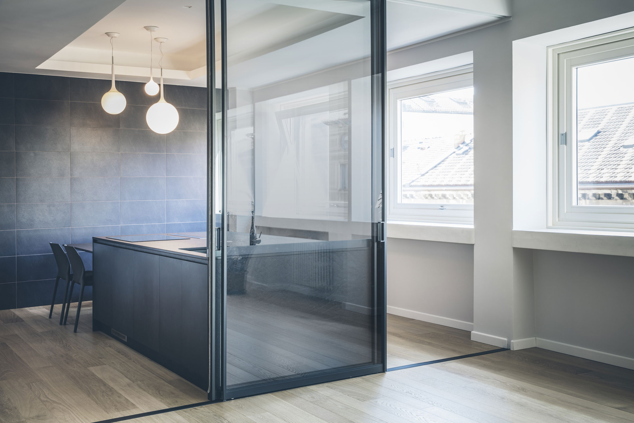 A House Drenched in Minimalist Contemporary Interiors in Milan, Italy by MARGstudio (6)