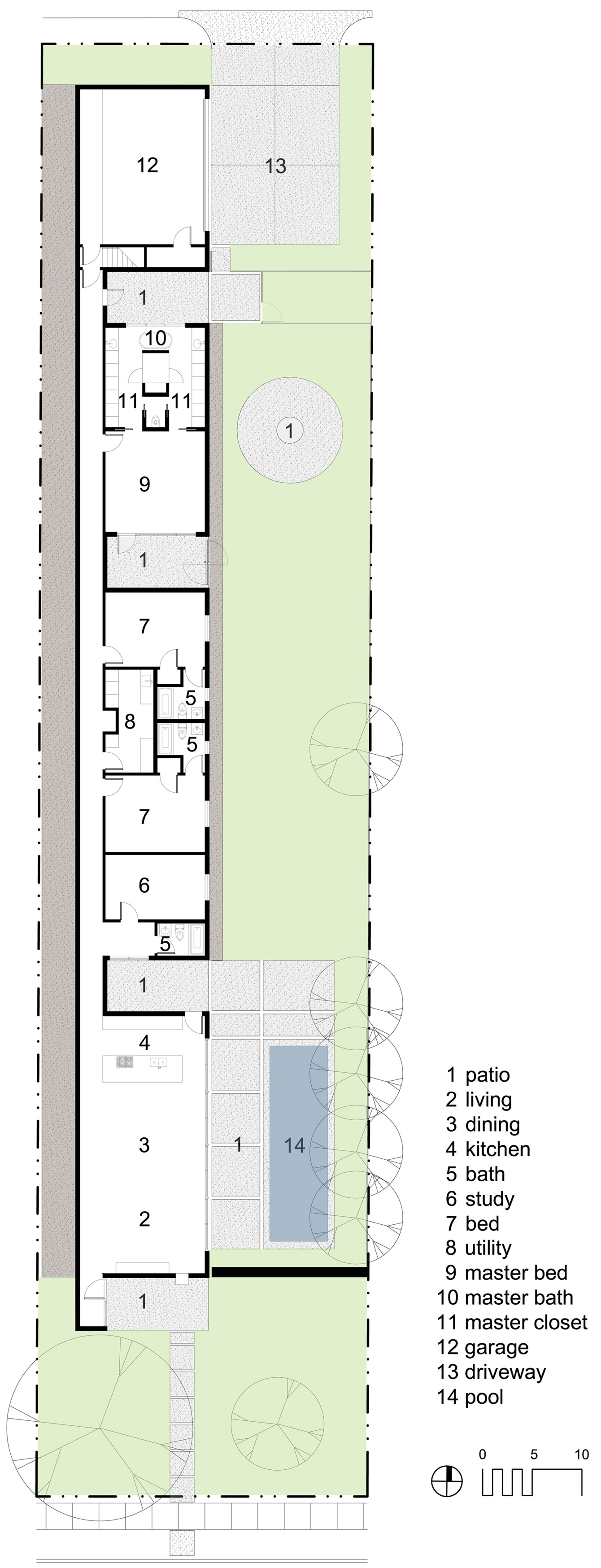 A Modest Single-Family House Made of Recycled Materials in Dallas by Buchanan Architecture (13)