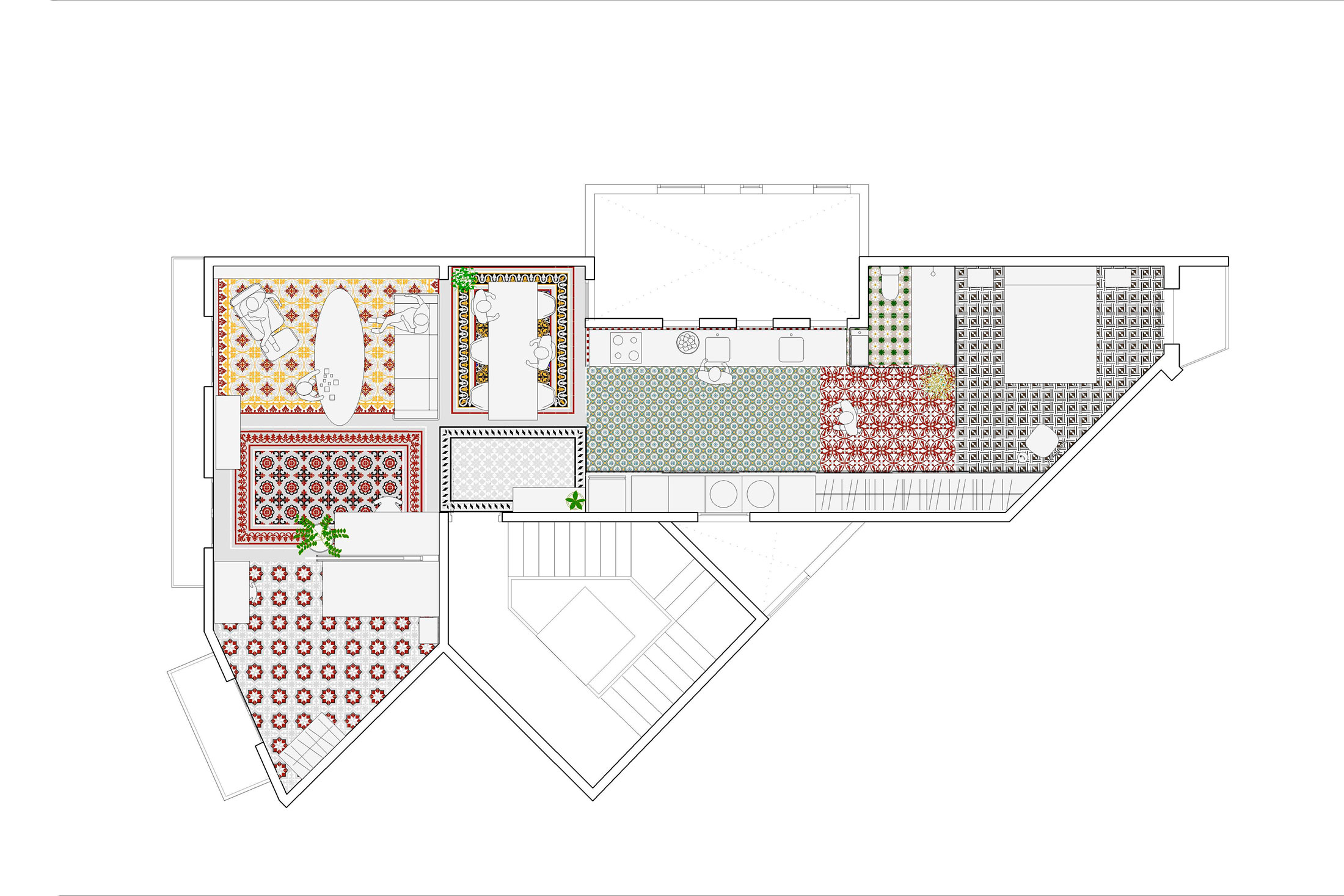 A Peaceful and Comfortable Apartment with Bright Environment in Eixample, Barcelona by NARCH (14)