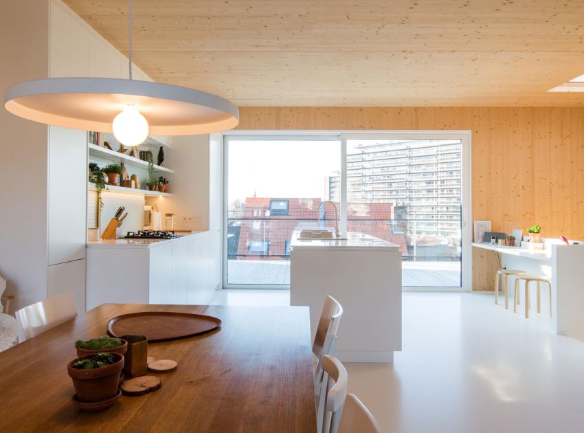 A Playful and Modern Wooden Home Packed with Elegant Interiors in Brussels, Belgium by SPOTLESS ARCHITECTURE (27)