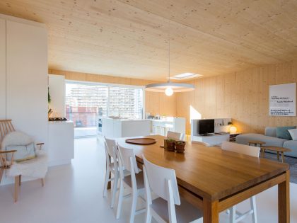 A Playful and Modern Wooden Home Packed with Elegant Interiors in Brussels, Belgium by SPOTLESS ARCHITECTURE (28)
