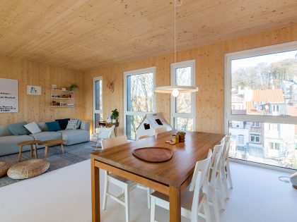 A Playful and Modern Wooden Home Packed with Elegant Interiors in Brussels, Belgium by SPOTLESS ARCHITECTURE (31)