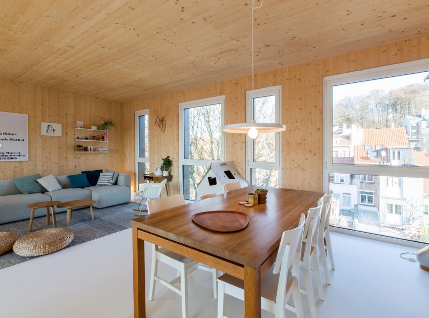 A Playful and Modern Wooden Home Packed with Elegant Interiors in Brussels, Belgium by SPOTLESS ARCHITECTURE (31)