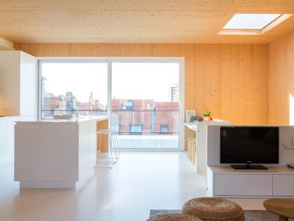 A Playful and Modern Wooden Home Packed with Elegant Interiors in Brussels, Belgium by SPOTLESS ARCHITECTURE (7)