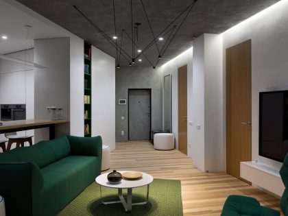 A Practical and Functional Apartment with Airy and Light Interiors in Kiev, Ukraine by Sergey Makhno Architects (1)