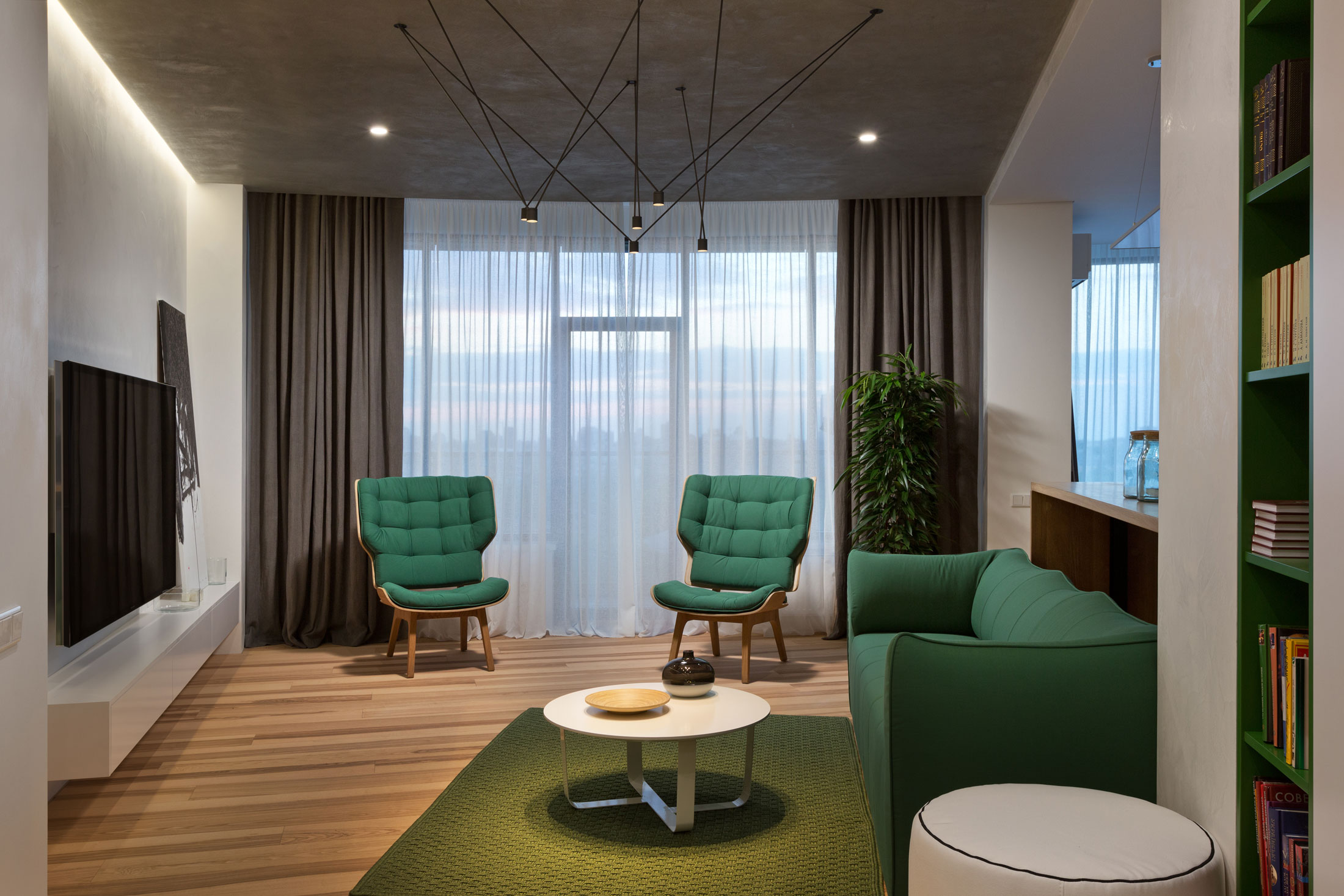 A Practical and Functional Apartment with Airy and Light Interiors in Kiev, Ukraine by Sergey Makhno Architects (3)