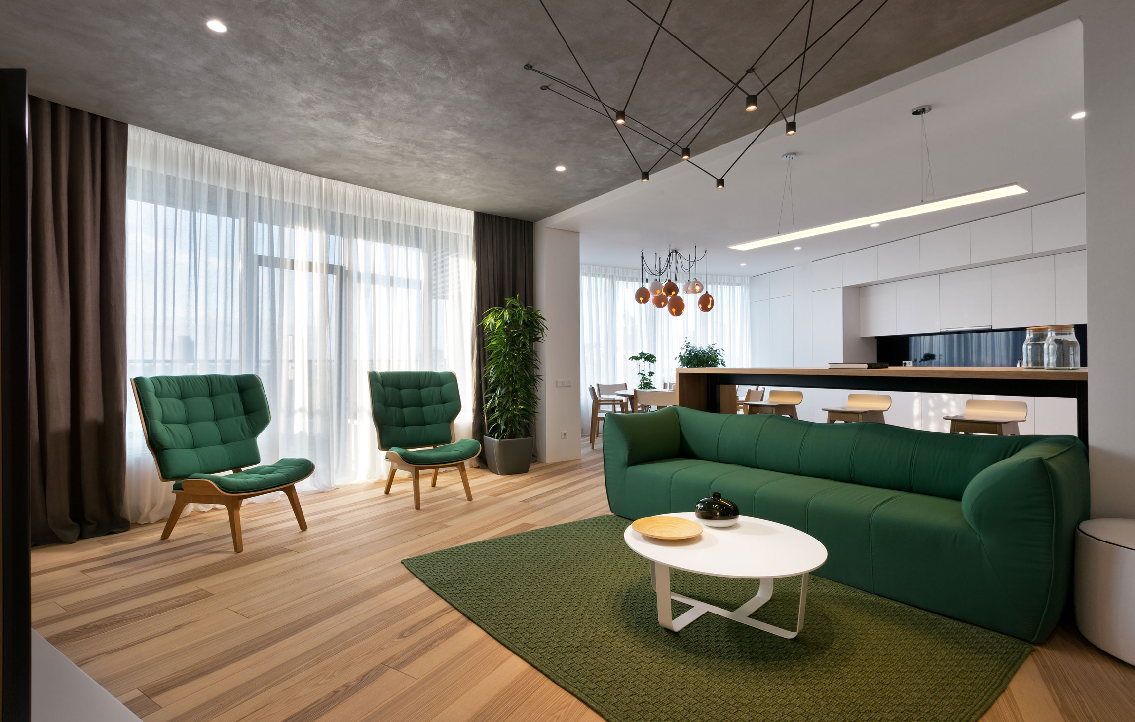 A Practical and Functional Apartment with Airy and Light Interiors in Kiev, Ukraine by Sergey Makhno Architects (4)